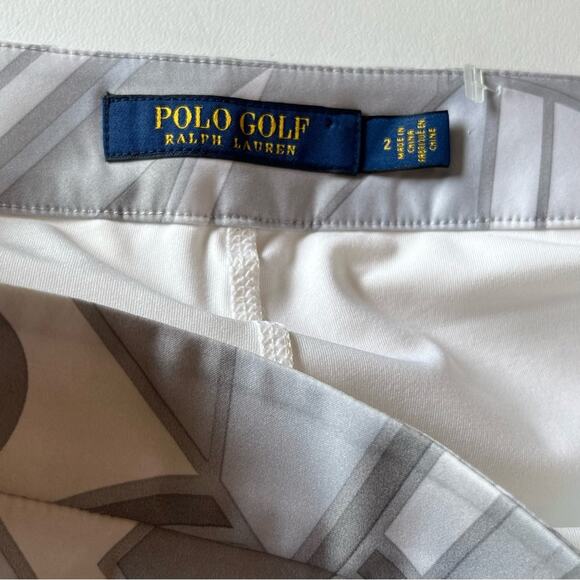 Ralph Lauren Polo Golf Gray and White A-Line Skirt 2 EUC - Picture 2 of 9